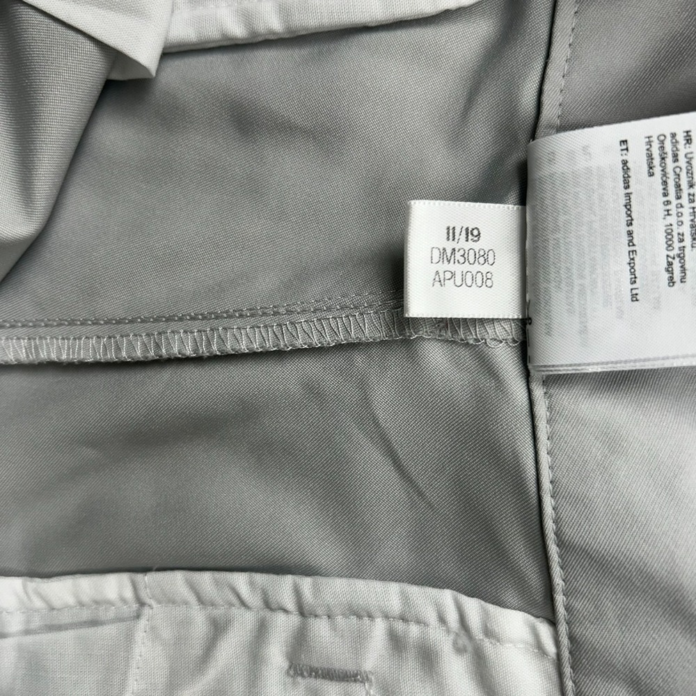 Adidas Golf Pants Mens 36x31 Gray Flat Front Lightweight Tech Casual Activewear - Picture 12 of 16